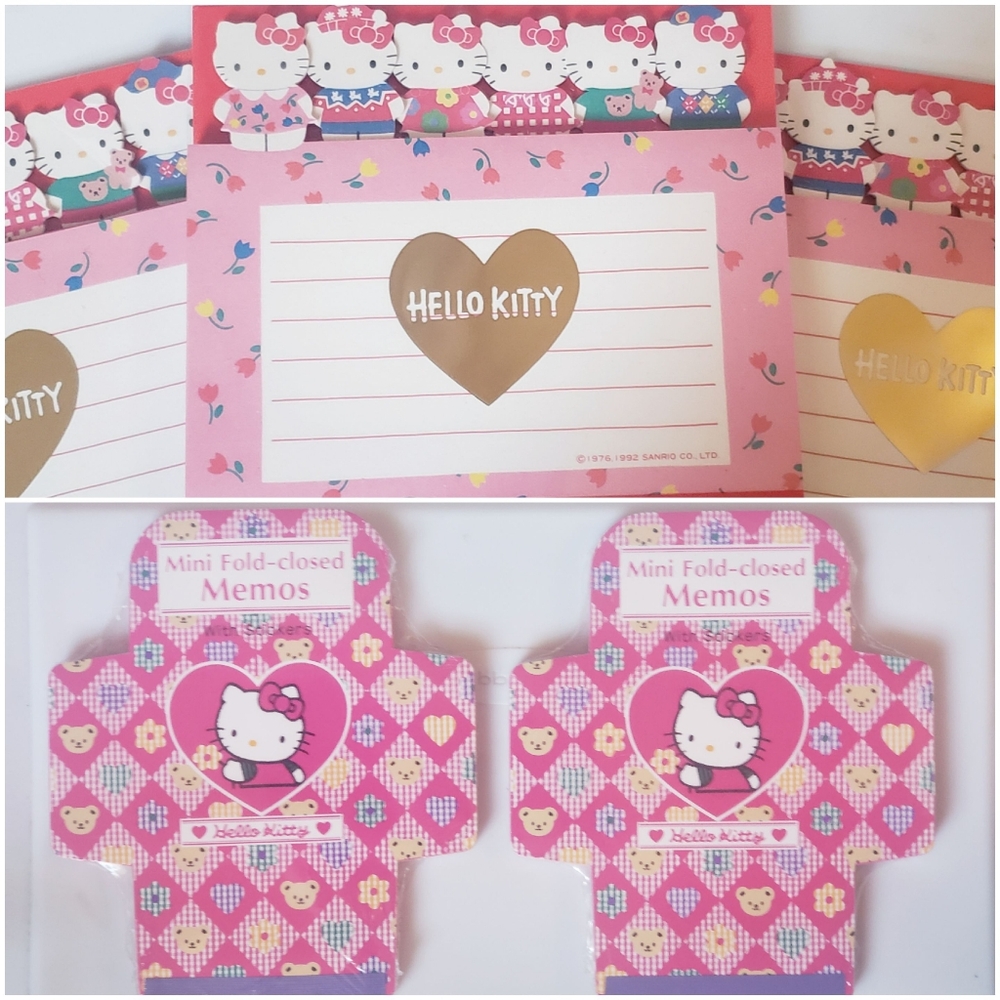 (5) Vintage Hello Kitty Memos